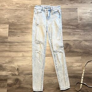American Eagle Outfitters Light Blue Skinny Jeans